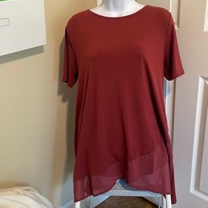 Burgundy tunic